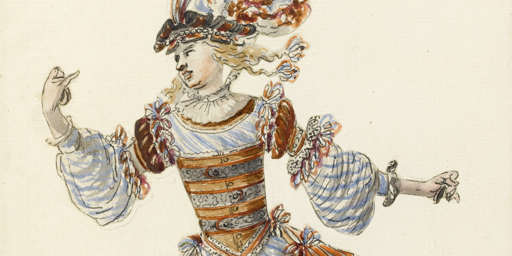 Costume d’Égyptienne pour la dernière scène de la Pastorale comique du Ballet des Muses, 1666