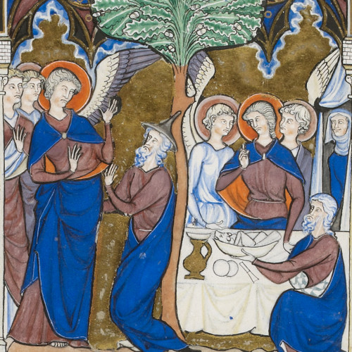 L’apparition des trois anges à Abraham au pied d’un grand chêne