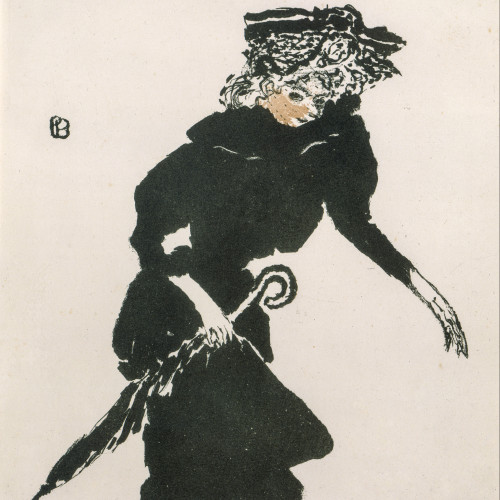 Femme au parapluie