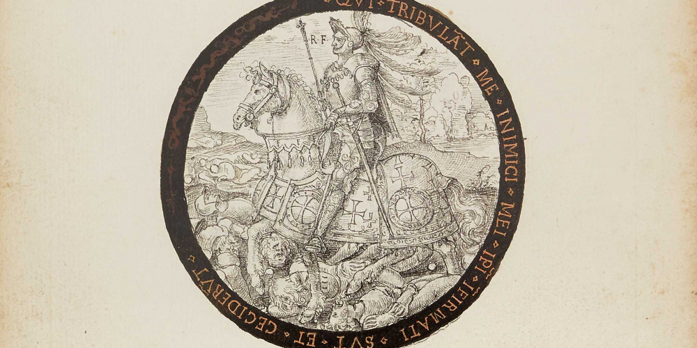 4e rondeau : François Ier chevauchant sur le champ de bataille de Marignan
