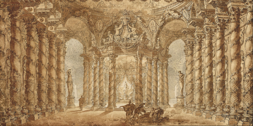 Charles De Wailly et Louis Félix de La Rue, Décoration du Palais d'Armide, vers 1760