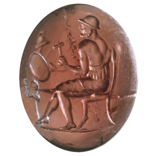Héphaïstos forgeant