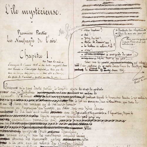 Manuscrit de L’Île mystérieuse