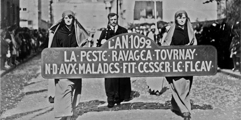 Procession de la peste à Tournai en 1928