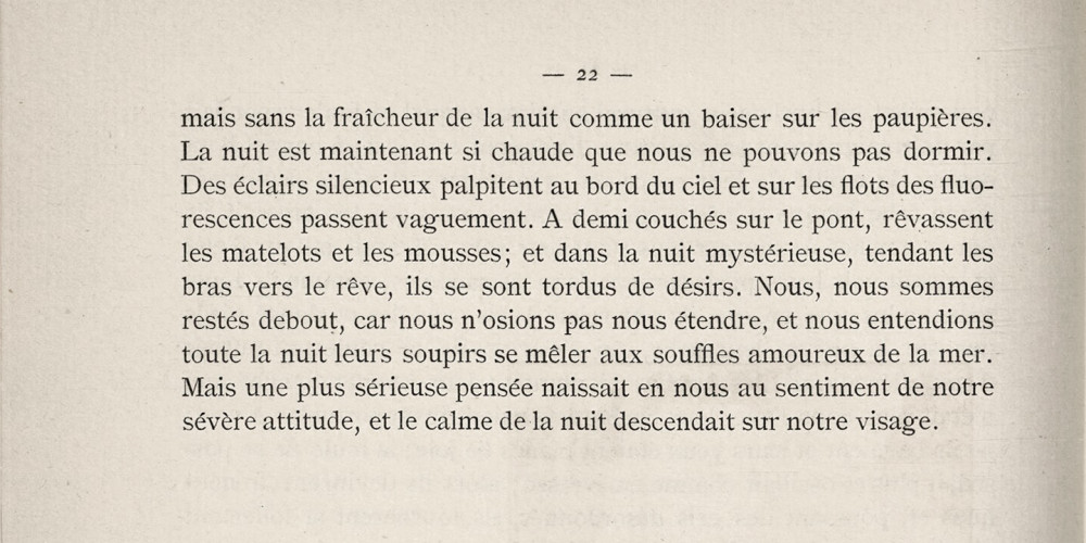 Voyage sur l’océan pathétique : Les femmes