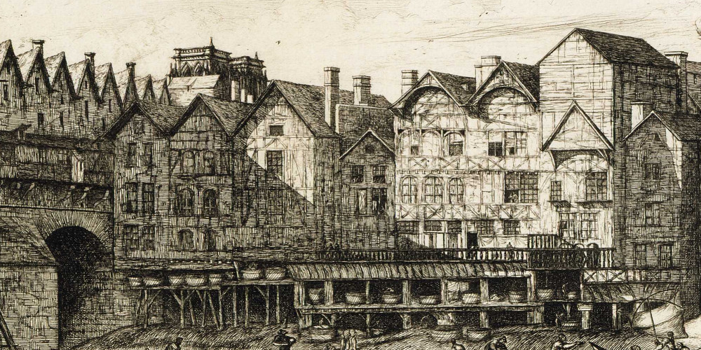Partie de la Cité de Paris vers la fin du 18e siècle