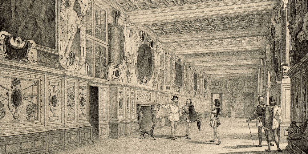 François Ier faisant visiter sa galerie de Fontainebleau