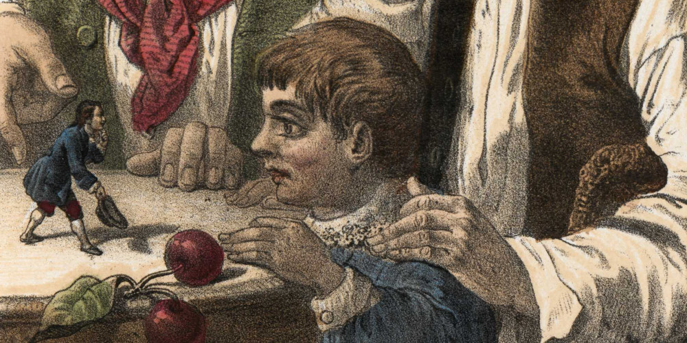 Gulliver exposé sur une table