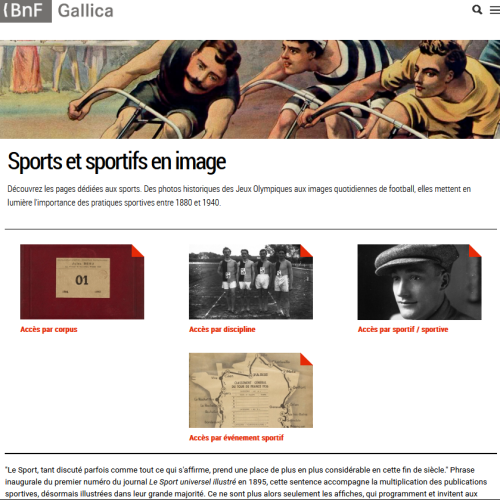 [Vignette] Gallica Sports et sportifs en images