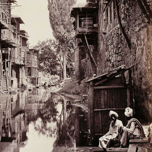 Vue de Sirinagar en 1868-1872