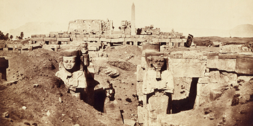 Karnak à demi englouti