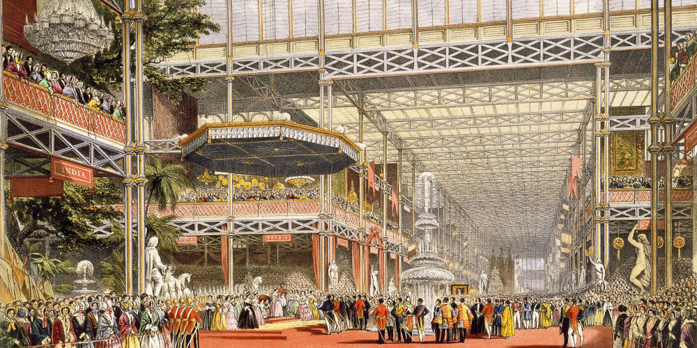 Vue intérieure du Crystal Palace. Exposition universelle de Londres, 1851