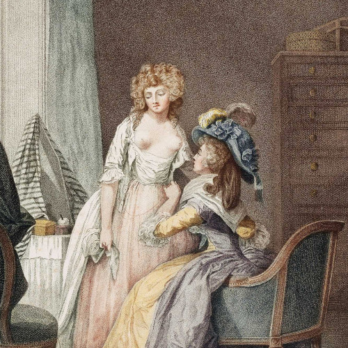 La marquise de Merteuil et Cécile Volanges
