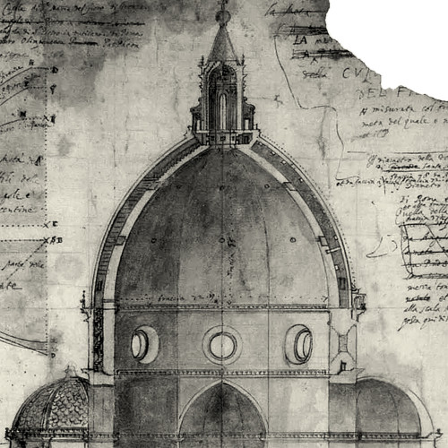 Coupe de la coupole de la cathédrale de Florence