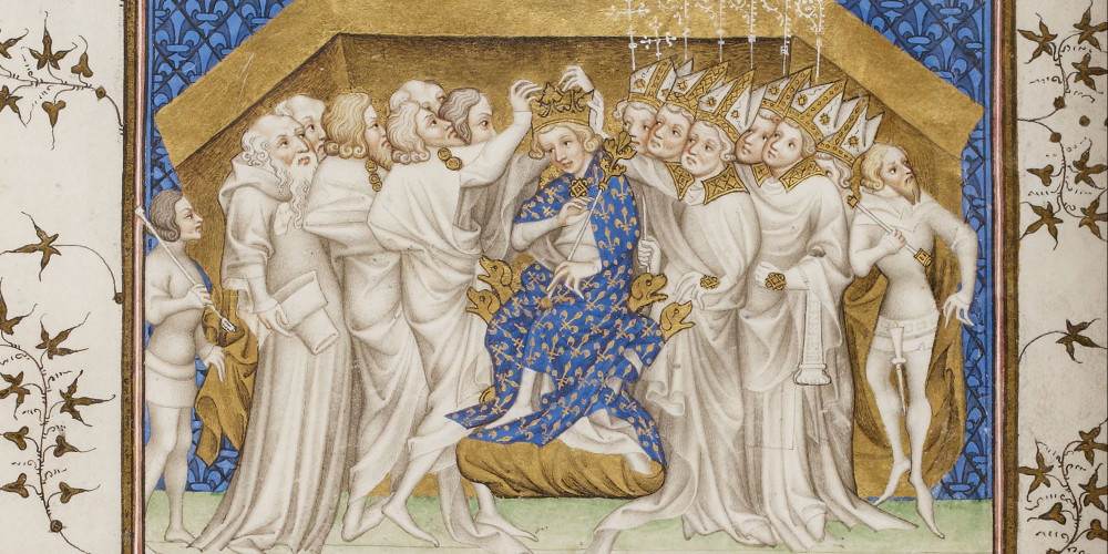 Charles VI est couronné roi de France par les pairs de France