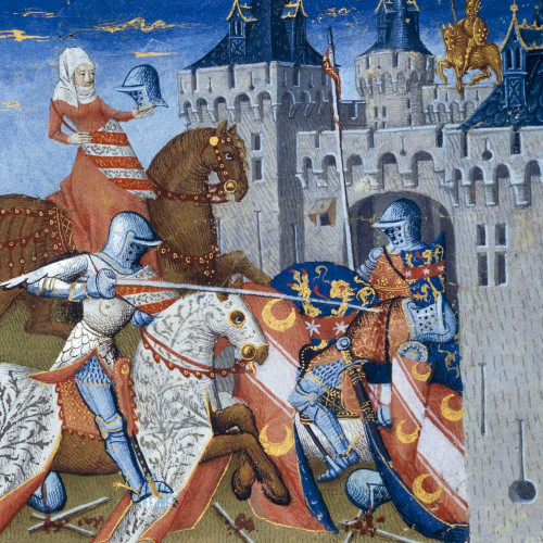 Lancelot prenant la Douloureuse Garde