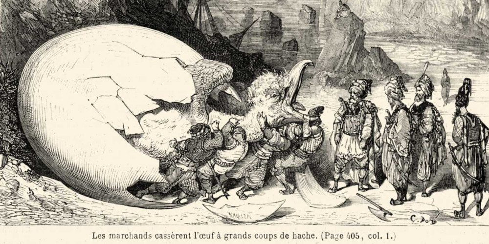 Illustration de Gustave Doré pour Sindbad le marin