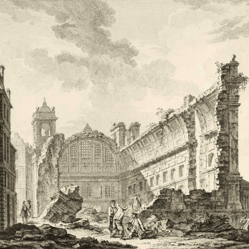 La destruction de Lisbonne : ruines de l’église Saint-Nicolas