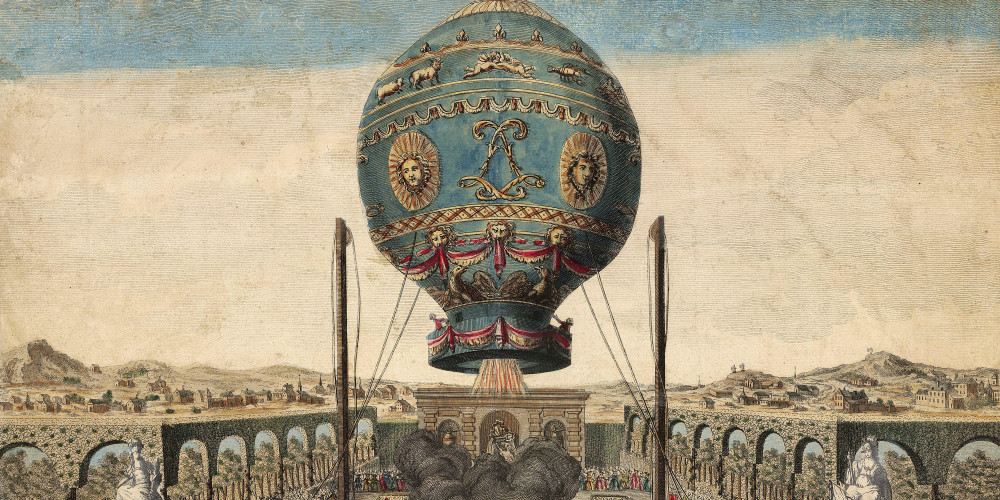 Le ballon à air des frères Montgolfier