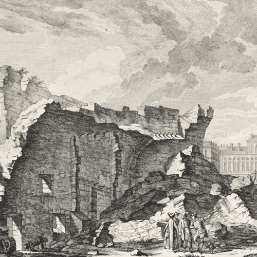 La tour de Saint-Roch, ou tour du Patriarche, en ruines à Lisbonne
