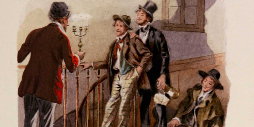 Schaunard, Colline et Rodolphe font la connaissance de Marcel