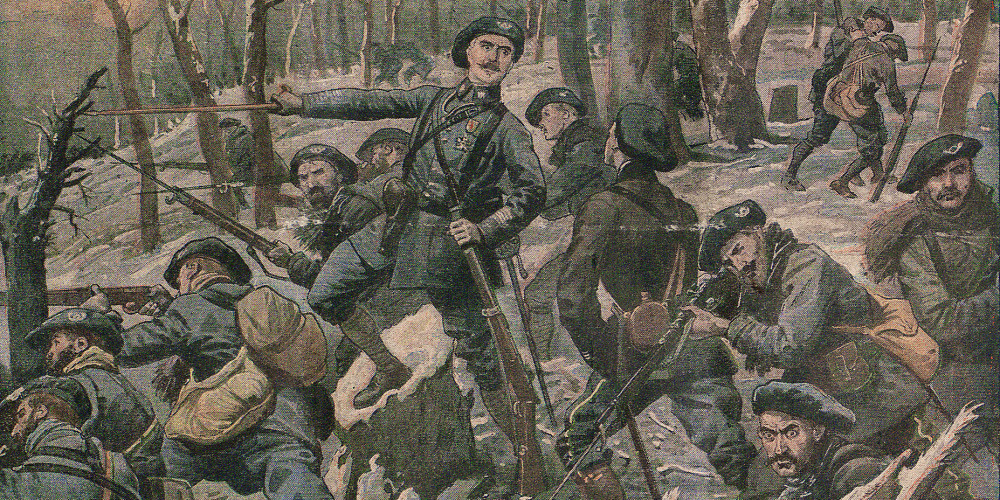 Le lieutenant-colonel Driant et ses chasseurs au bois des Caures