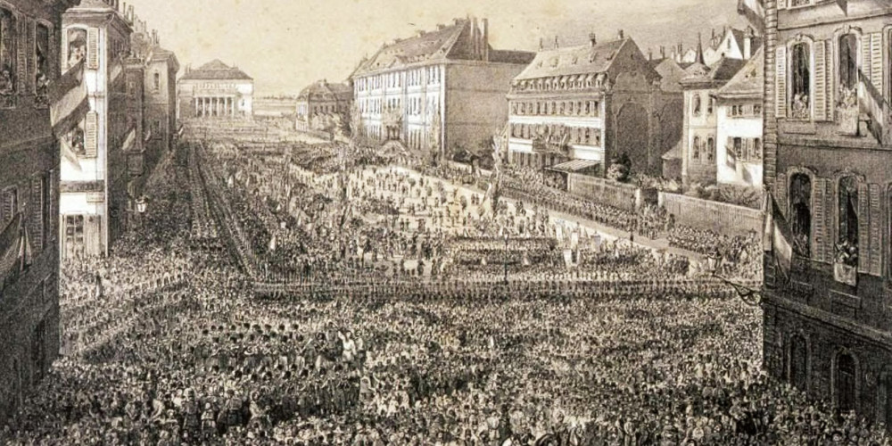 Fête du 16 avril 1848 à Strasbourg