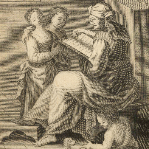 Femme lisant des contes de fées à deux jeunes filles