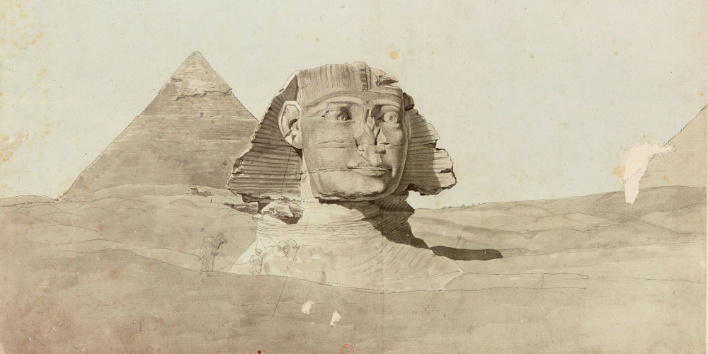 Pyramides de Gizèh, le sphinx et la pyramide de Kephren