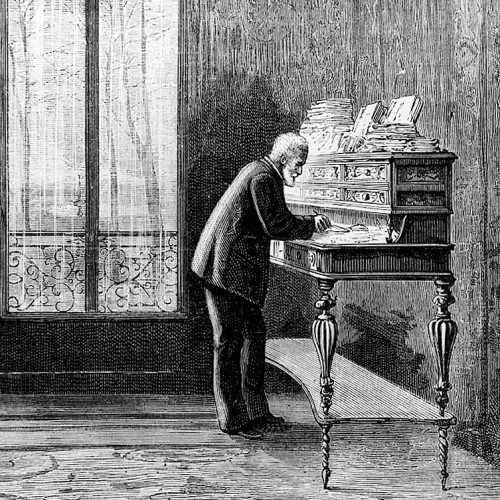 Victor Hugo dans son cabinet de travail, avenue d’Eylau