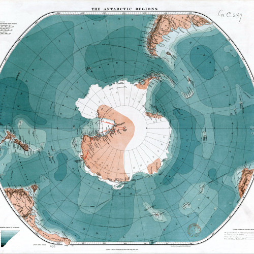 Carte des régions antarctiques