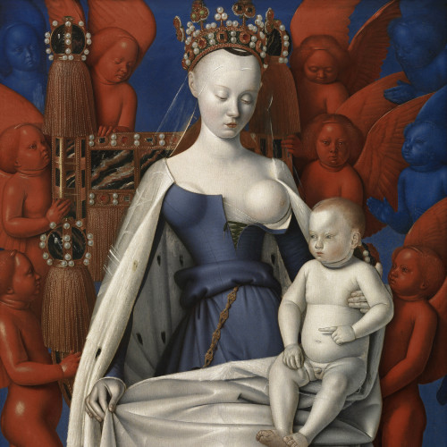 La Vierge et l’Enfant entourés d’anges