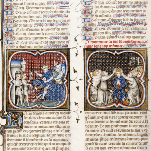 Scènes de la vie de Saint Louis ; Sacre de saint Louis (1226)