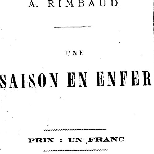 édition originale d'Une saison en enfer d'Arthur Rimbaud