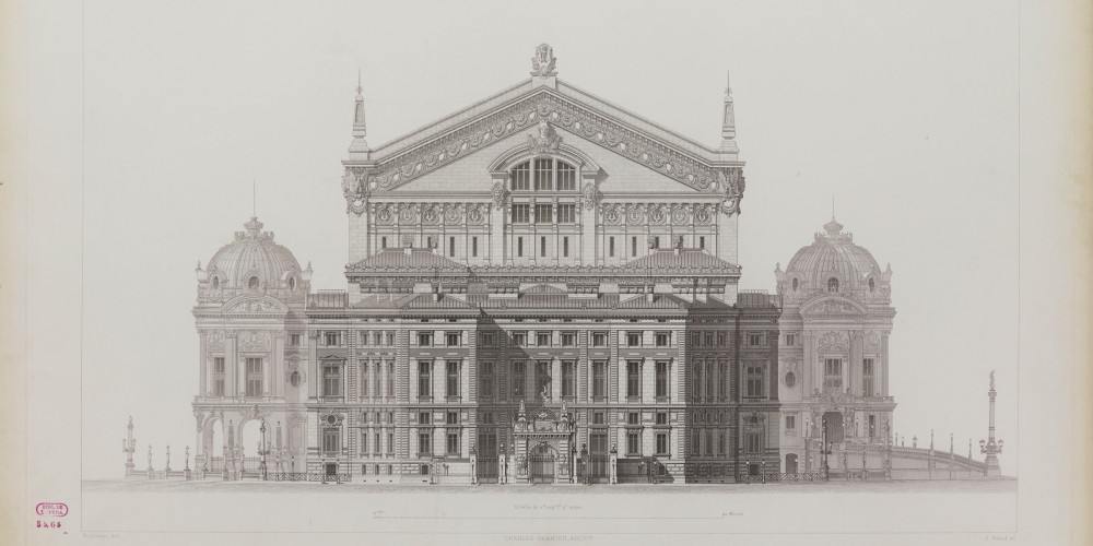 Façade postérieure de l'opéra