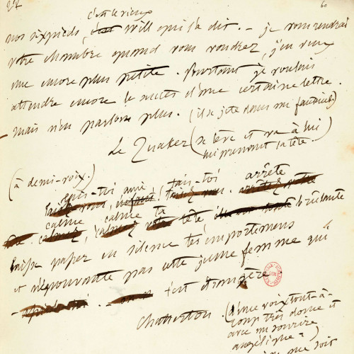 Manuscrit autographe de Chatterton