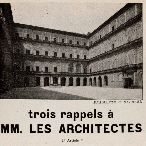 Trois rappels à MM. les architectes (2e partie), de Le Corbusier