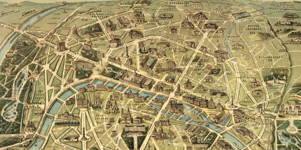 Souvenir du nouveau Paris. Plan simplifié pour se guider seul dans Paris