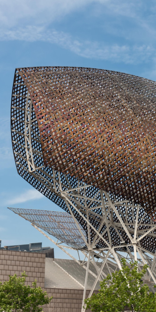 Le Poisson. Œuvre d'art près du port olympique de Barcelone