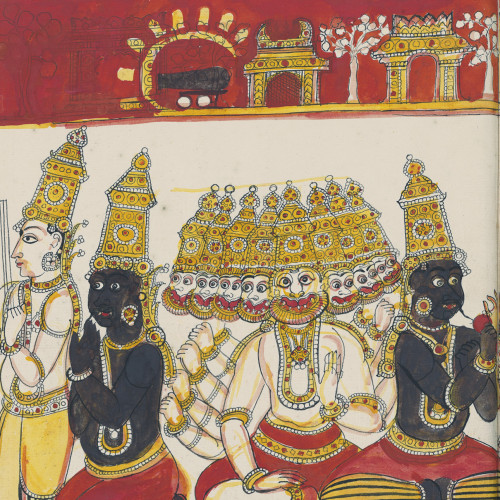 Shurapadma et les siens dans la magnifique ville de Viramahendrapatnam qu’il fit édifier par son beau-père