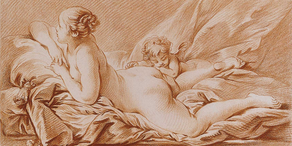 Femme nue étendue sur le ventre