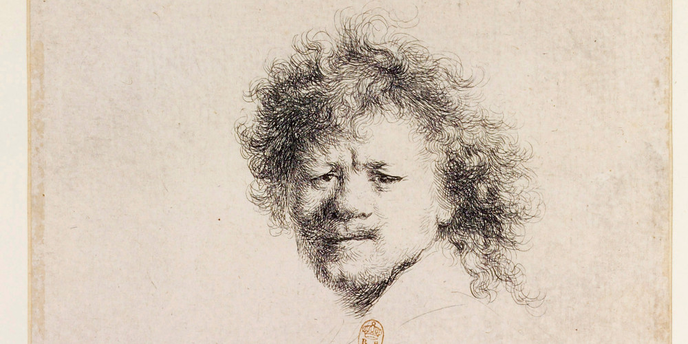 Rembrandt aux cheveux hérissés
1er état
 