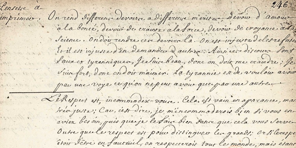 Blaise Pascal, Pensées à imprimer
