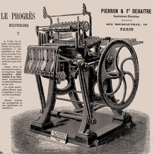 Construction de machines spécifiques pour l’imprimerie