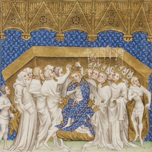 Charles VI est couronné roi de France par les pairs de France