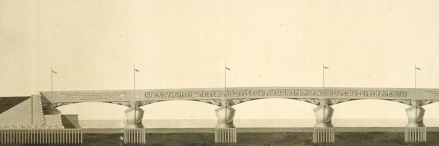 Projet du pont de la place Louis XV assujetti aux données de celui de Mr. Perronet