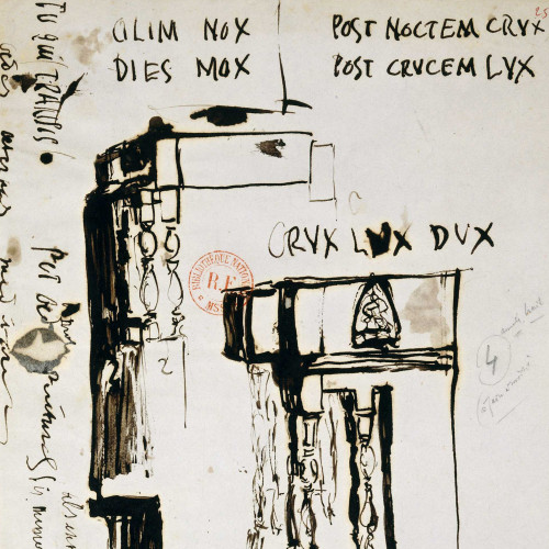 Projets décoratifs et d’inscriptions pour la salle à manger de Hauteville House