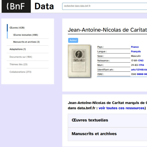 Condorcet Data Bnf