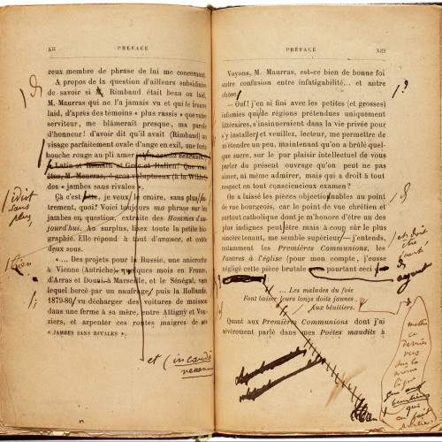 Arthur Rimbaud. Poésies complètes : exemplaires d’épreuves