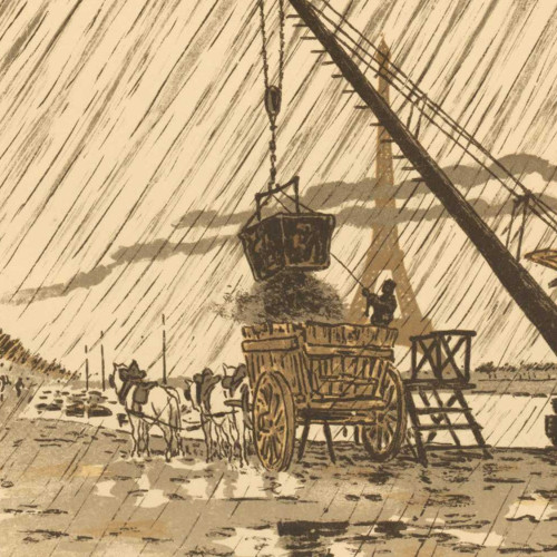 Du quai de Passy, par la pluie